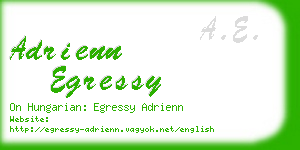 adrienn egressy business card